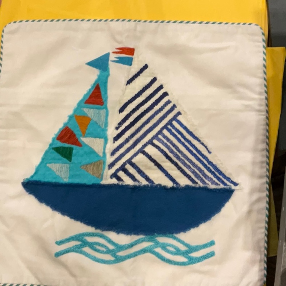Sail Boat Pillow Cover